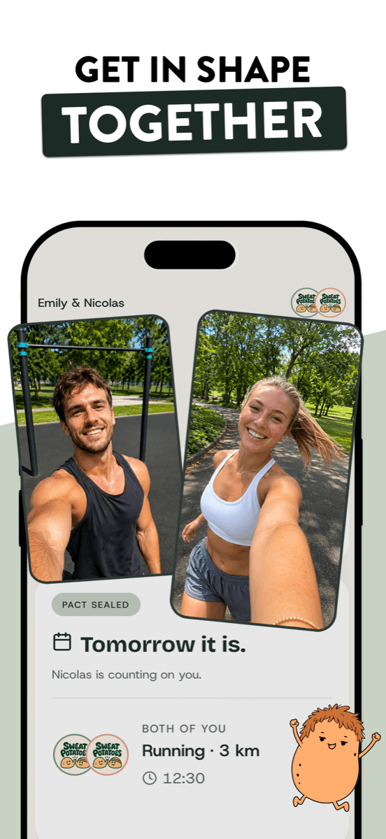 SweatPotatoes: Emily and Nicolas, pact sealed for a 3 km run tomorrow