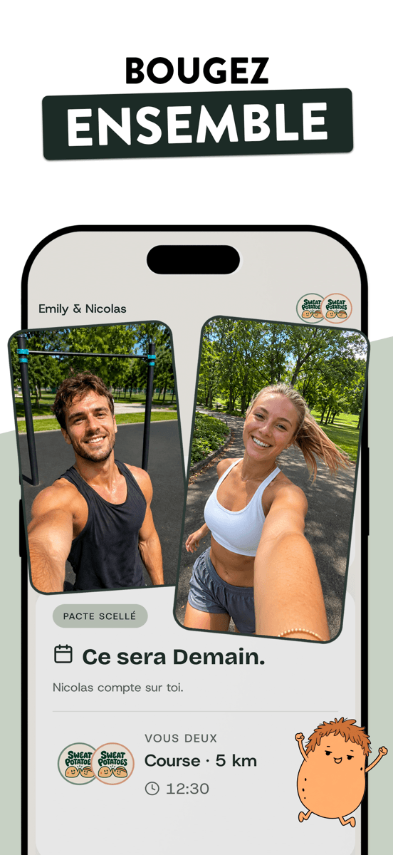 SweatPotatoes : Emily et Nicolas, pacte scellé pour une course de 5 km demain